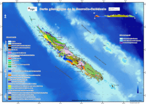 Carte géologique de la Nouvelle-Calédonie