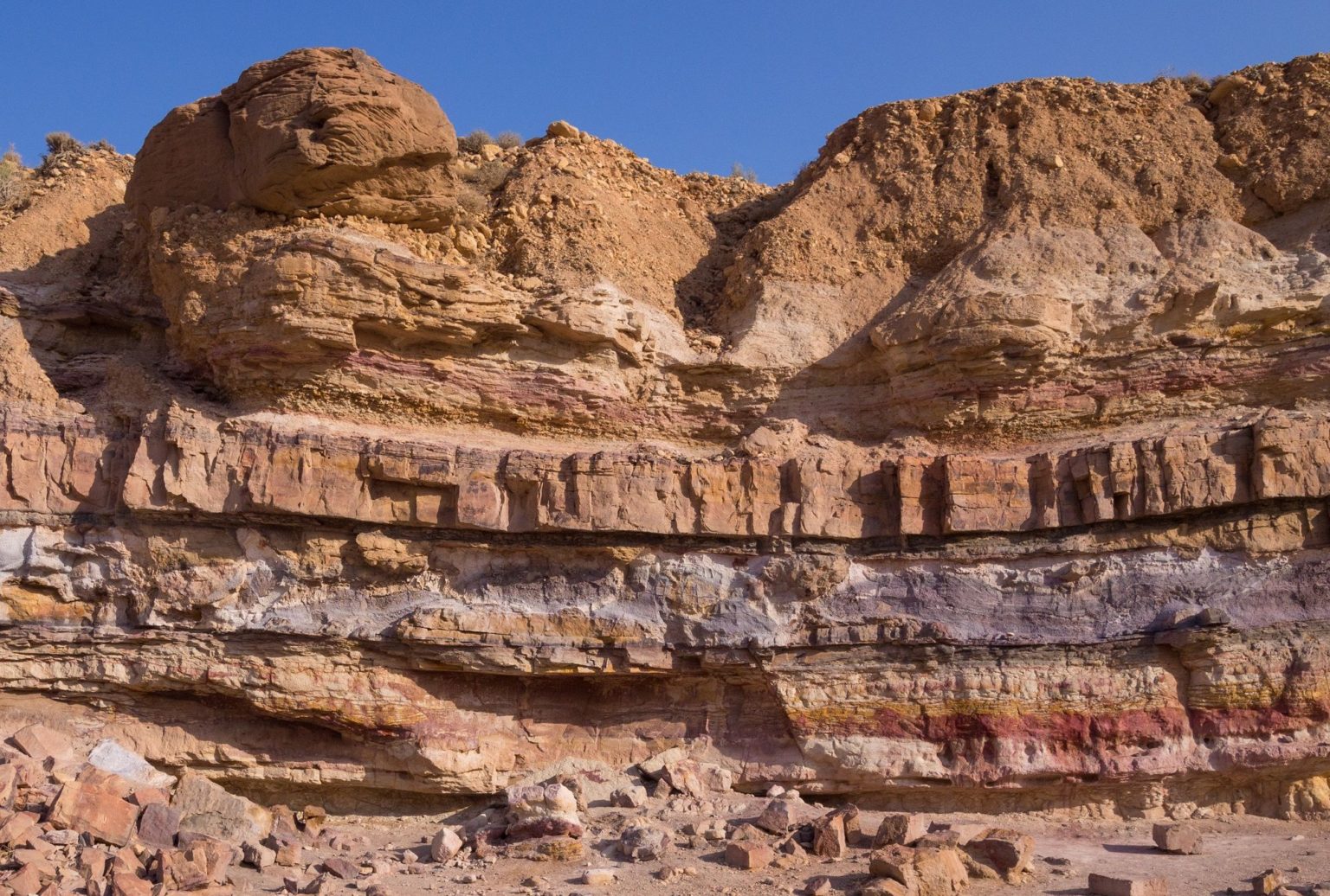 Les Roches S Dimentaires L Univers De La G Ologie   Layers Of Sedimentary Rock In Makhtesh Ramon 50754 3a40a0968fea41718b339824873ef3e9 1536x1036 