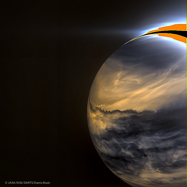 Vénus en infrarouge, vue par la sonde Akatsuki