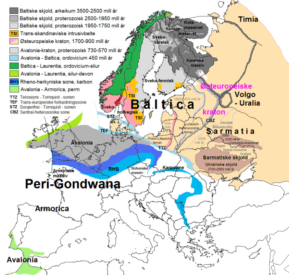 Histoire géologique de l'Europe